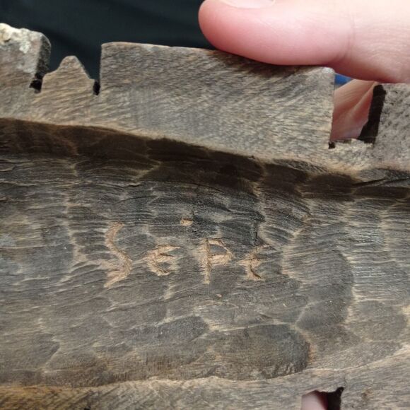 Vintage Haitian Hand Carved Wood Tribal Mask Wall Decoration Signed Sepe - Picture 4 of 5